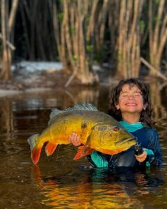 camisa de pesca infantil